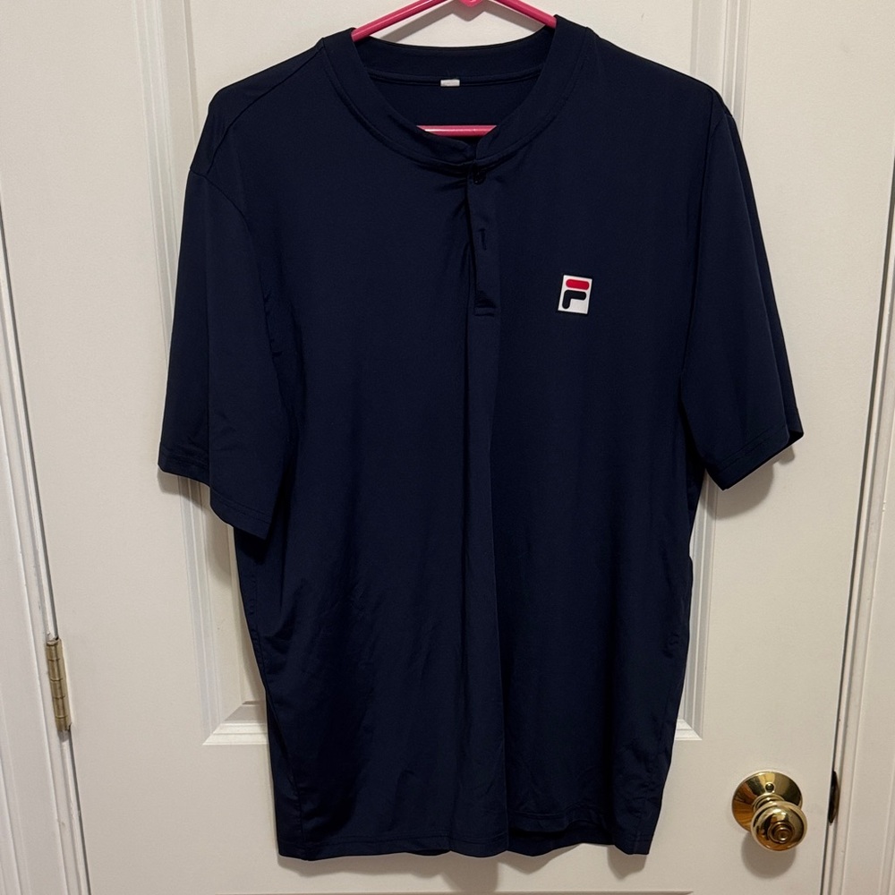 FILA Essentials Short Sleeve Henley - Men's